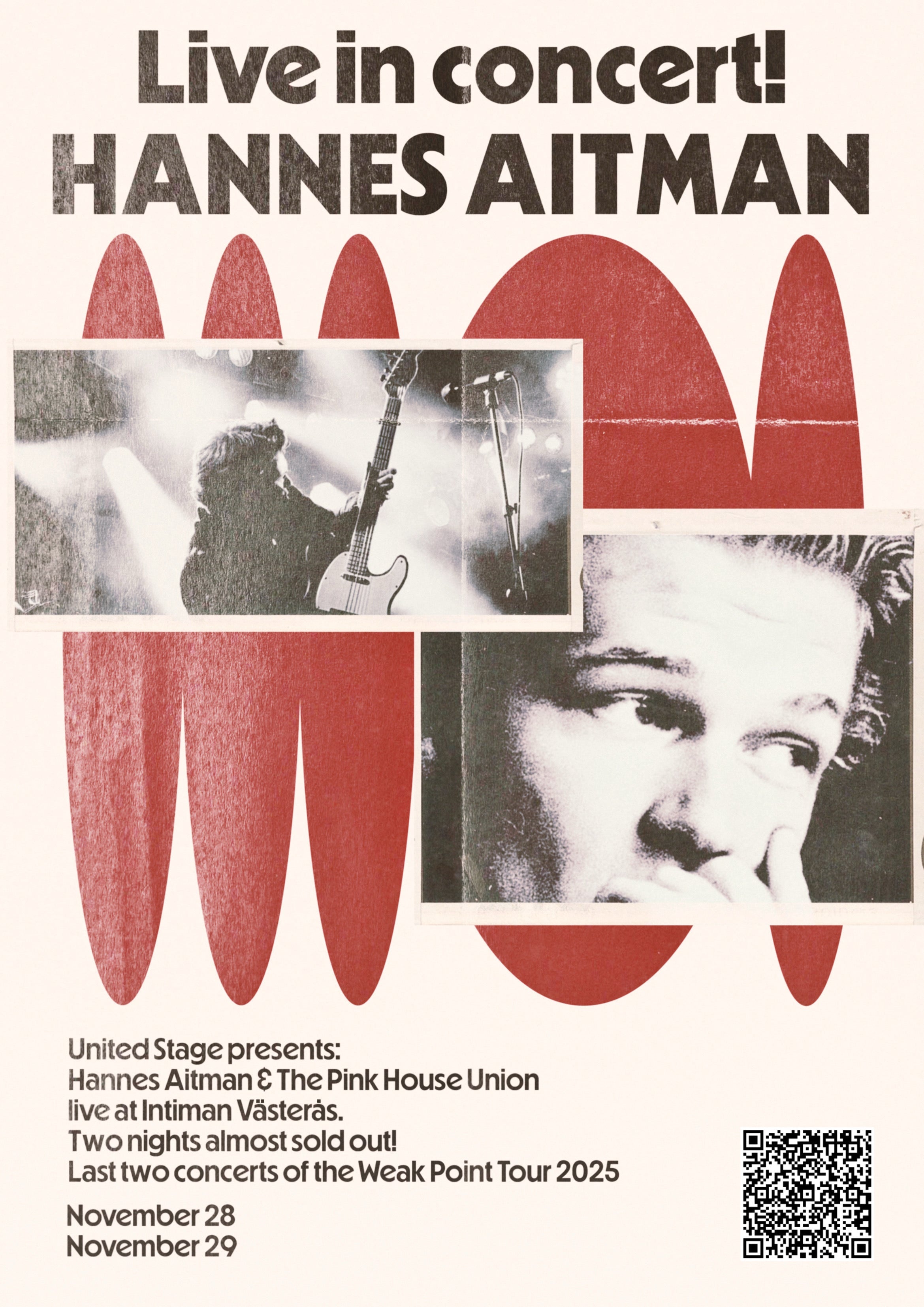 Aitman set to end the “Weak Point Tour” with two nights in Västerås